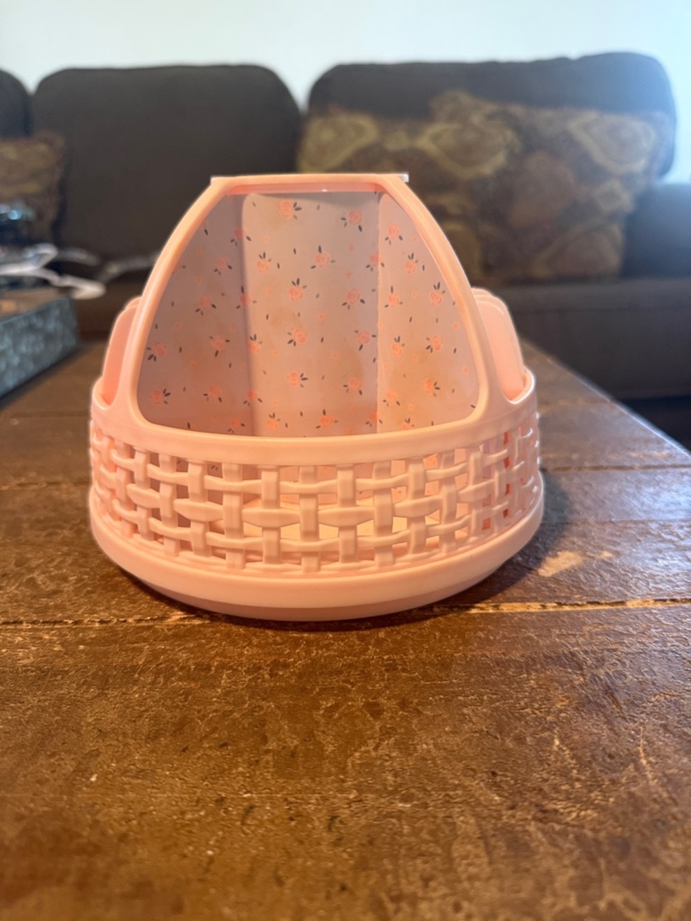 T.J.Maxx Pink Woven Cosmetic Organizer
